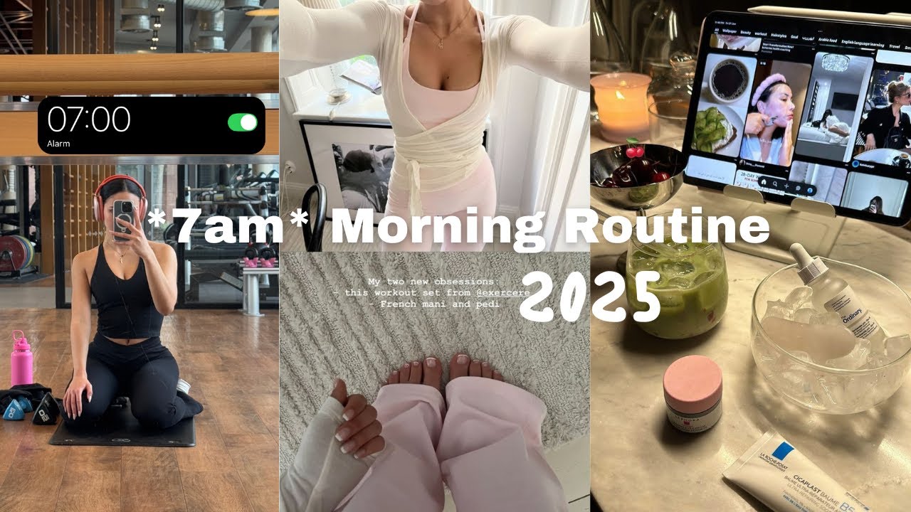 *7am* PRODUCTIVE morning routine | realistic & productive, Glückstoff ...