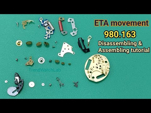 How to disassembling and assembling ETA swiss movement