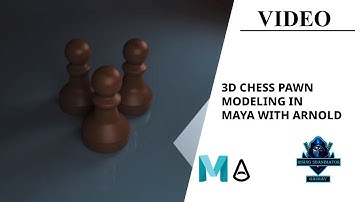 Create a Realistic 3D Model Chess Pawn in Maya in Four Minute | Editing Hacks #shortvideo #shorts