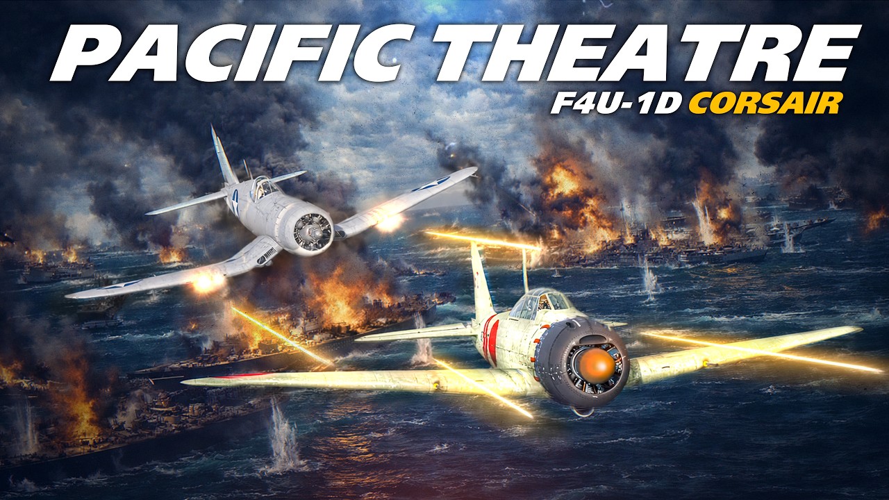 F4U-1D Corsair против Mitsubishi Zero над Тихоокеанским театром военных действий | Цифровой боево...