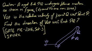 Engineering Mechanics, GATE Mechanical, Previous Year Question, GATE ME 2016, Set 3, 1 Mark