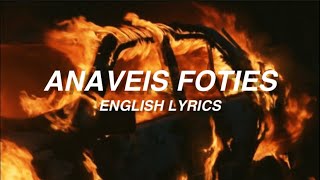Despina Vandi - Anaveis Foties (English Lyrics) Resimi