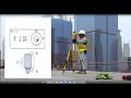كيفيه ضبط تسامت وافقية التوتال استيشن Total Station Setup