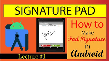 Signature Pad: How to make a Signature Pad in Android Studio Part 1