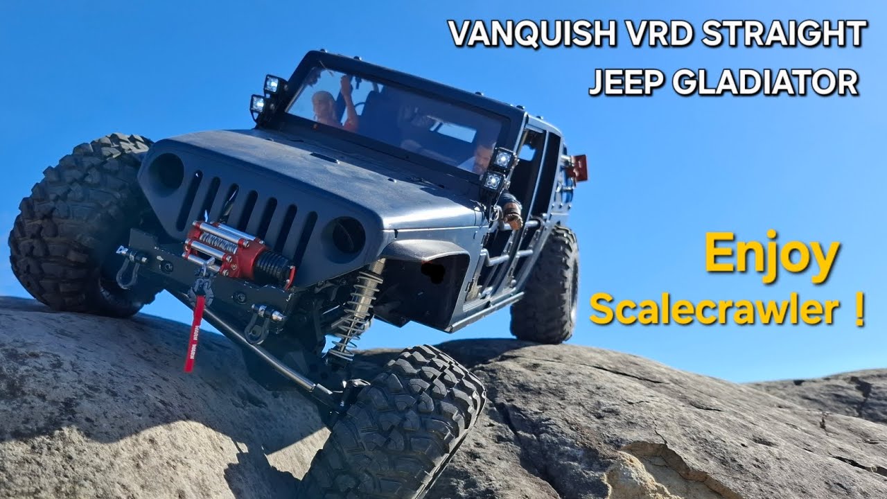 スケールクローラーで岩場をトレイル/VANQUISH VRD STRAIGHT JEEP GLADIATOR 