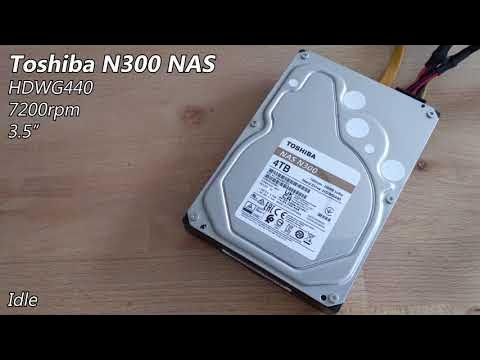 Toshiba N300 NAS HDWG440 4TB (2022) - Hard Drive Sounds 