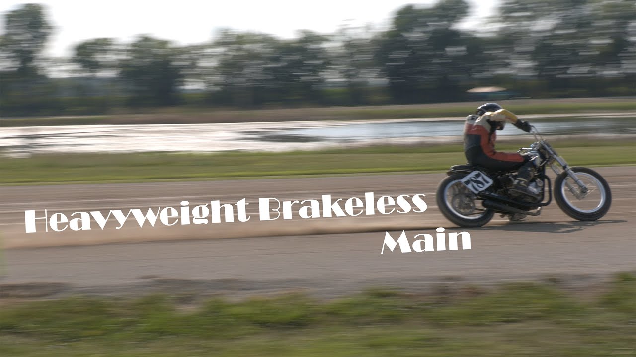 Heavyweight Brakeless Vintage Main, Harpster, Ohio 8222021 flat track