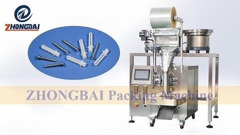 Screw packing machine, plastic part counting packing machine