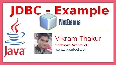 3 - JDBC Example from Netbeans - Java Training By eZeon