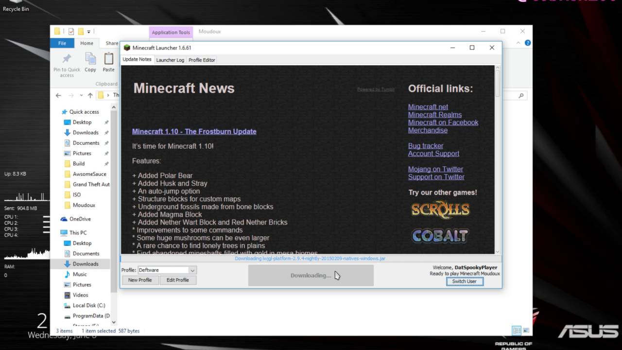 How to install Moudoux (Minecraft 1.9.4/1.10 Utility Mod)