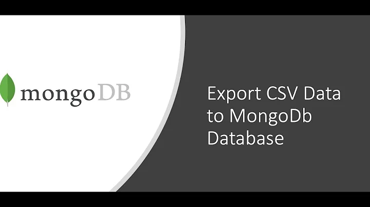 Export your Csv File Data to MongoDb using Python
