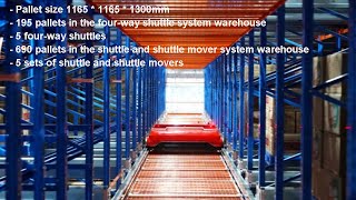 How are the shuttle and shuttle movers applied in cold storage?