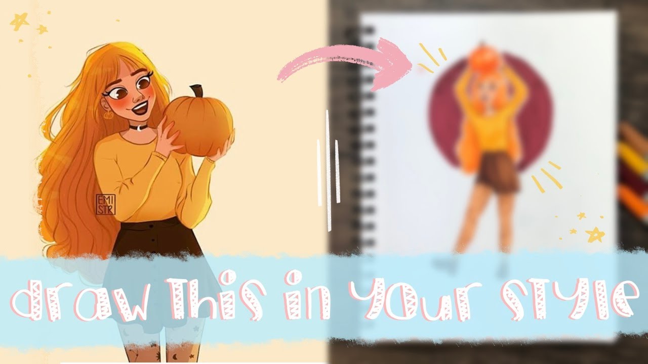 Draw This In Your Style Challenge | Sketching + Speed Paint - YouTube