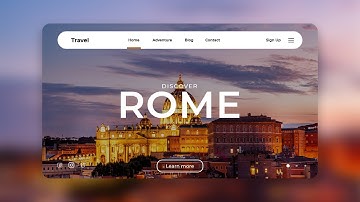 UI UX Design - Travelling Agency Website Design - Adobe Photoshop - Fazil Studio