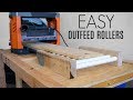EASY Outfeed Rollers | Woodworking Shop Project EASY Outfeed Rollers | Woodworking Shop Project
