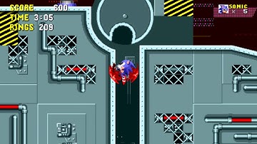 Sonic 1 (2013): Scrap Brain Act 1 - Sonic - Ring Attack (307 Rings)