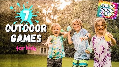 7 LEUKE SPELLETJES OM BUITEN TE SPELEN VOOR KINDEREN! IDEEËN VOOR EEN EINDE VAN HET SCHOOLJAARFEESTJE!
