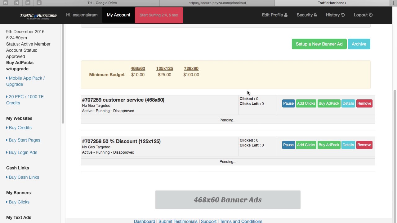 How To Buy A Revenue Sharing Adpack In TrafficHurricane