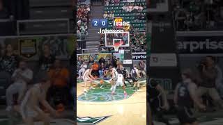 Isaac Johnson Passes but Lays it In Anyway! #gobows #hawaiibasketball #basketball #collegebasketball