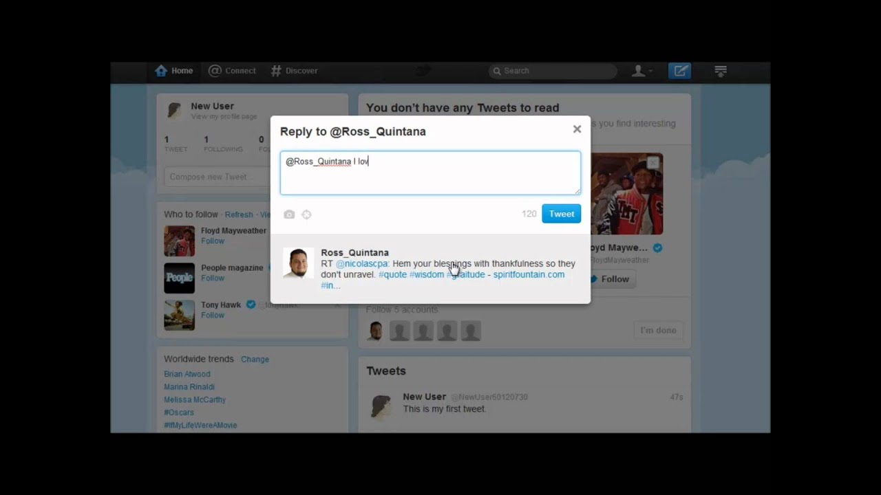 Twitter Tutorial 2 - The Basics How To Tweet, Reply and Follow - Social