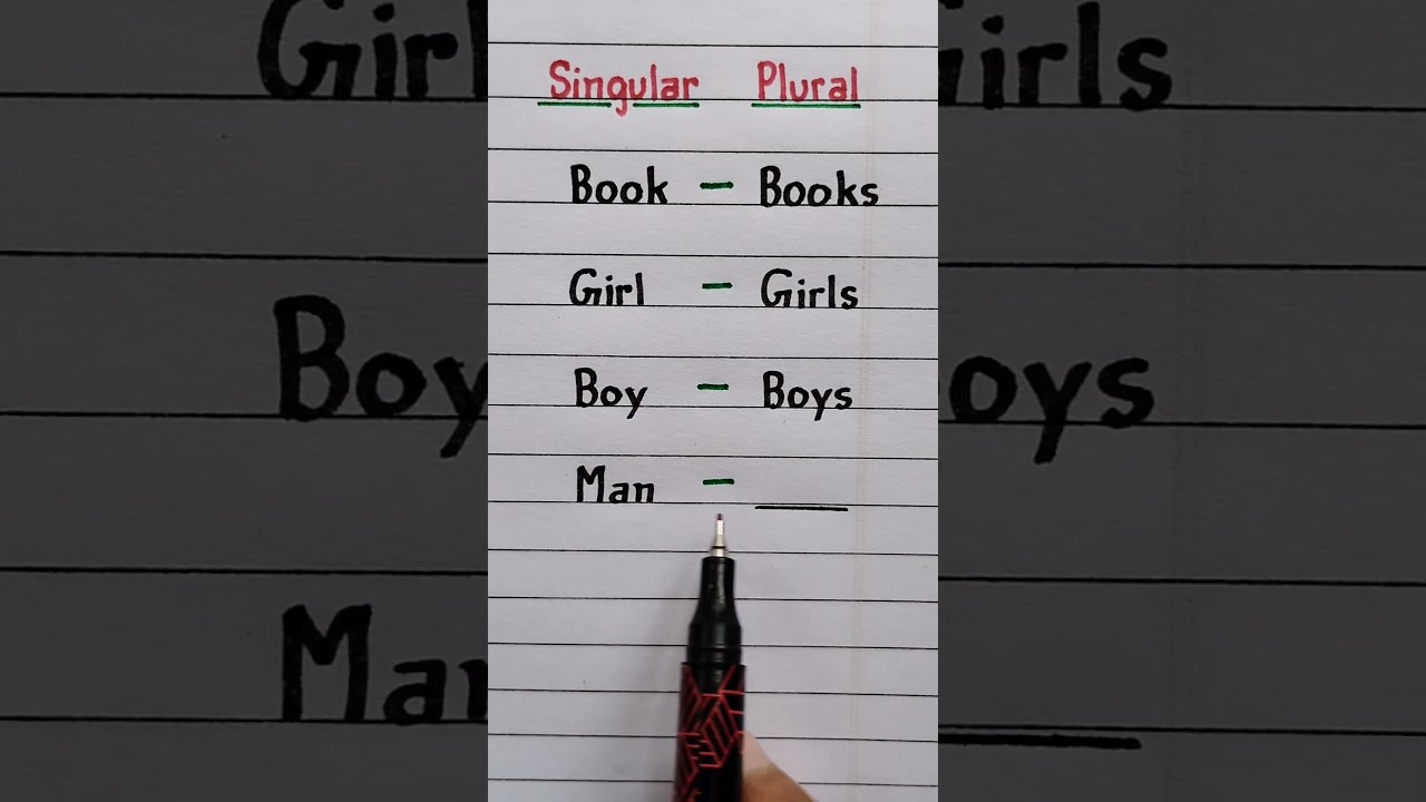 Singular Plural Grammar