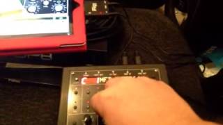 MFB-STEP64 Hardware sequencer playing iPad Animoog