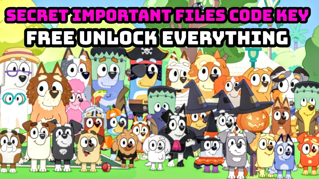 Bluey Imageid Code Bluey Let's Play Secret Important Files Code Key Free Unlock Everything ...