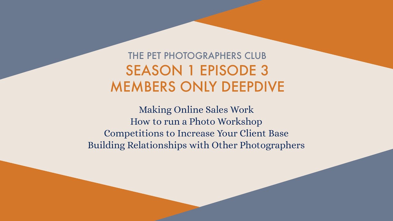 Members Only Deepdive Trailer | Season 1 Episode 3 | The Pet Photographers Club