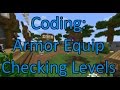 Minecraft bukkit coding timelapse  level check on armor equip on item lore