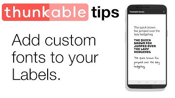 Thunkable Basics: Custom Fonts