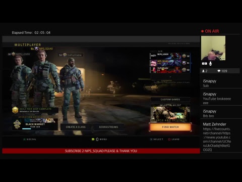 #WEBCAM #NIPS4LYFE NlPS_SQUAD's Live PS4 Broadcast (ROAD TO 100 SUBS) camera iphone 8 plus apk