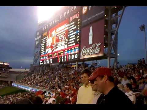 Stephen Strasburg's 1st Game!!! Adam Dunn HOME RUN!