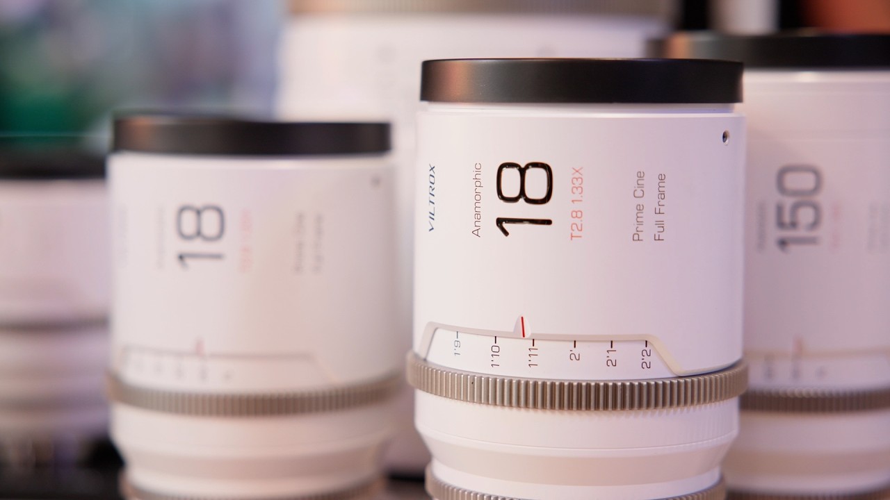 Viltrox 18mm T2.8 1.33x anamorphic lens first look at Cine Gear
