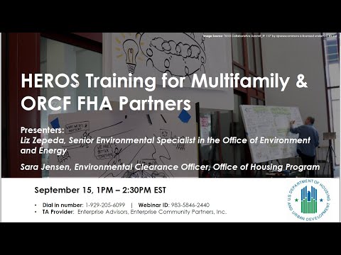 HEROS Training for Multifamily and Healthcare FHA Partners - 9/15/20