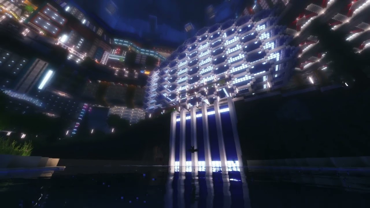 LineField Cyberpunk City with 2 different Shaders