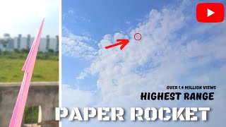 How to make paper plane/how to make paper rocket that fly high in the sky .