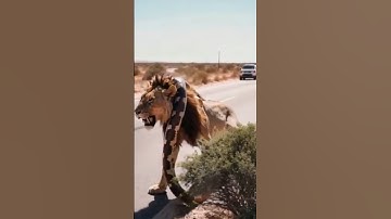 Giant python flnally gave up on the 🦁🪱🌏 #youtubeshorts