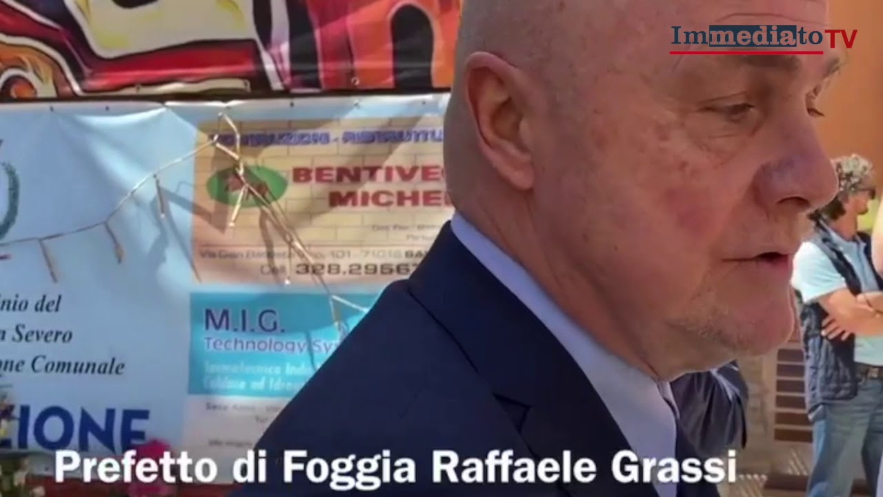 MINACCE MAFIOSE AL SINDACO DI SAN SEVERO, SINDACO SOTTO SCORTA. IL PREFETTO AL COMITATO SICUREZZA