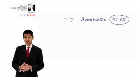 LSBF ACCA F7: Financial Reporting, Key Facts on Associates