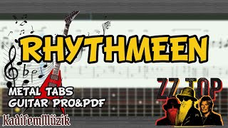 ZZ Top-Rhythmeen Easy Electric Guitar Tutorial Tabs