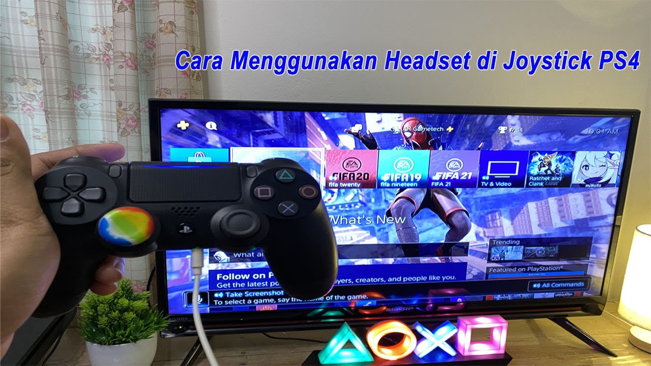 Tutorial Cara Menggunakan dan Menghubungkan Headset di Stick PS4 dan