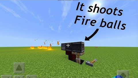 I made a fire ball launcher in minecraft
