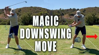 Left Knee Starts The Downswing : Magic Golf Swing Move