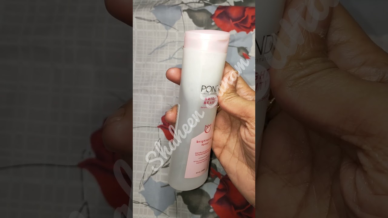 Pond's bright beauty toner// brightening skin// 