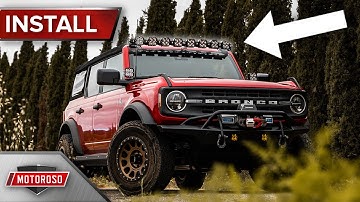 How to Install Roof Light Bar on the 2021+ Bronco | Baja Designs XL Linkable