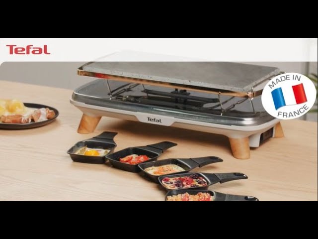 Raclette Tefal Gourmet 8 coupelles profondes 3 en 1 1350 W Gris :  : Cuisine et Maison