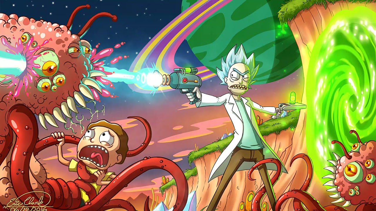 Fondo de Pantalla Animado Aliens de Rick y Morty [4K][HD]