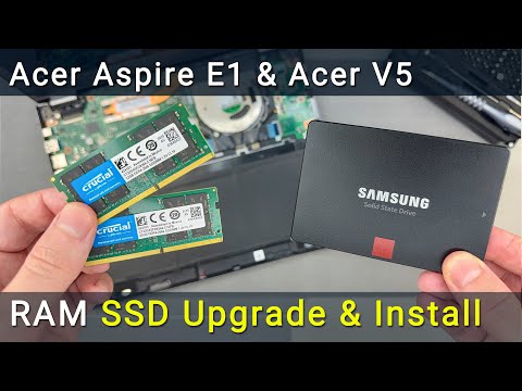 How to Install an SSD & Upgrade RAM on Acer Aspire E1-570, E1-510, E1-530, V5-472, V5-561