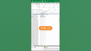 Como criar lista de Email no Excel #shots