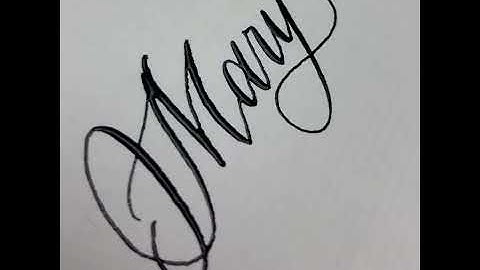 #byGeoLadyLetters Calligraphy Name Mary